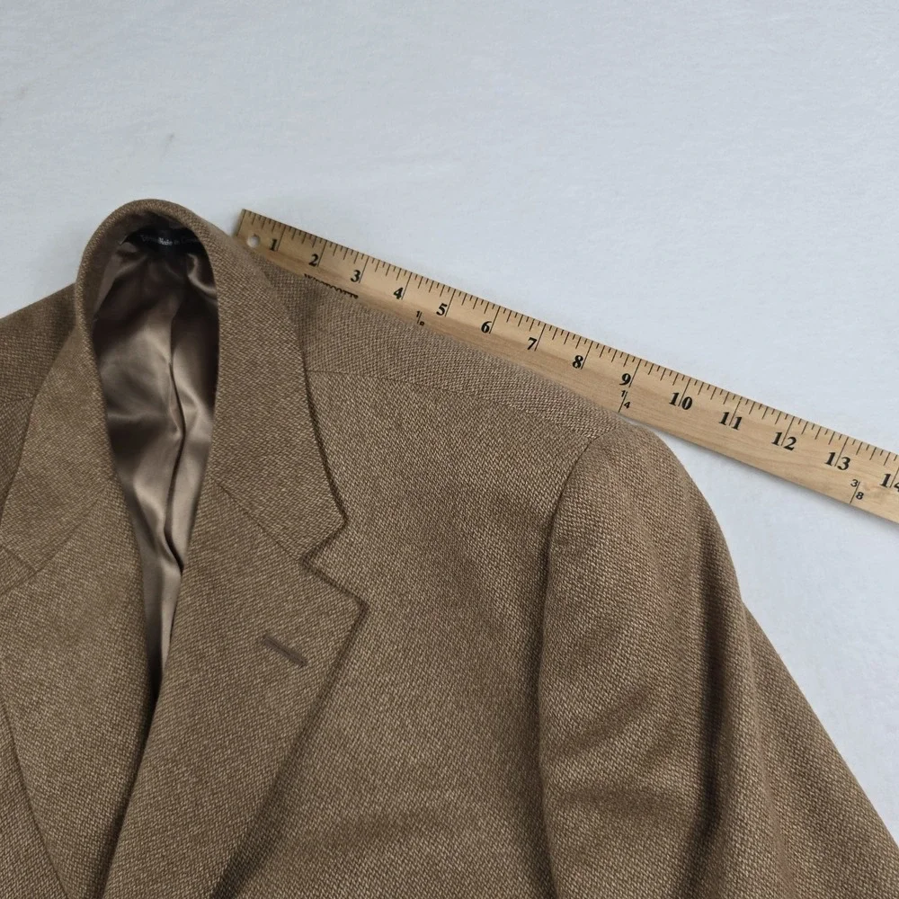 Samuelsohn Greenwich II Camelhair Sport Coat Men's Size 46R Brown 3 Button Notch
